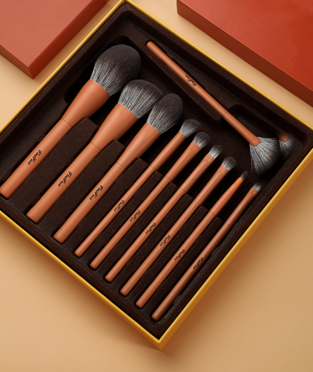 Premium 10-Piece Vegan Makeup Brush Set