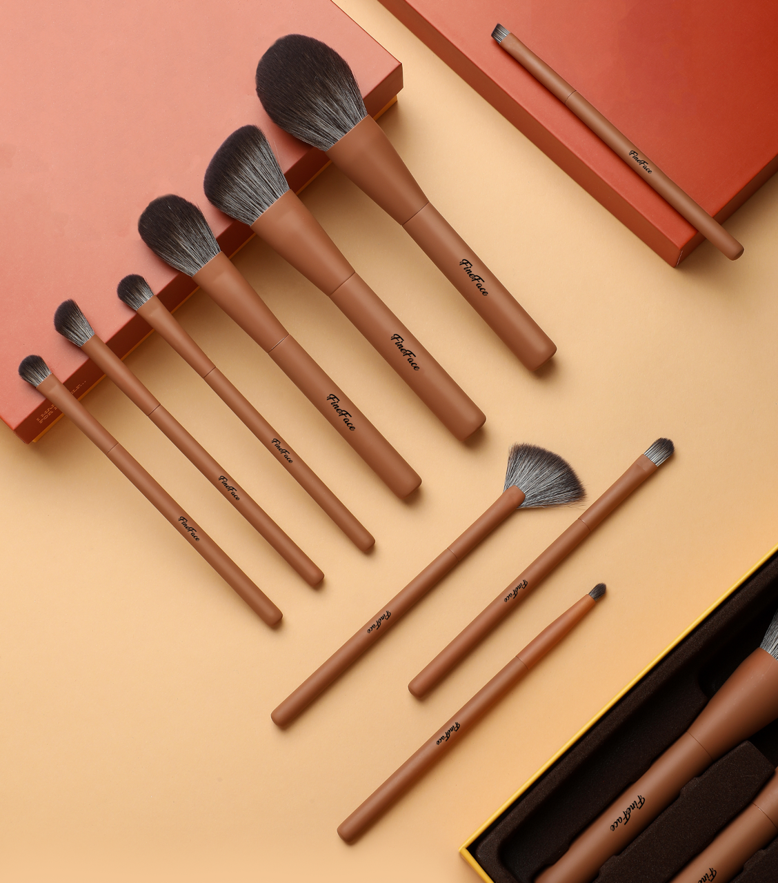 Premium 10-Piece Vegan Makeup Brush Set