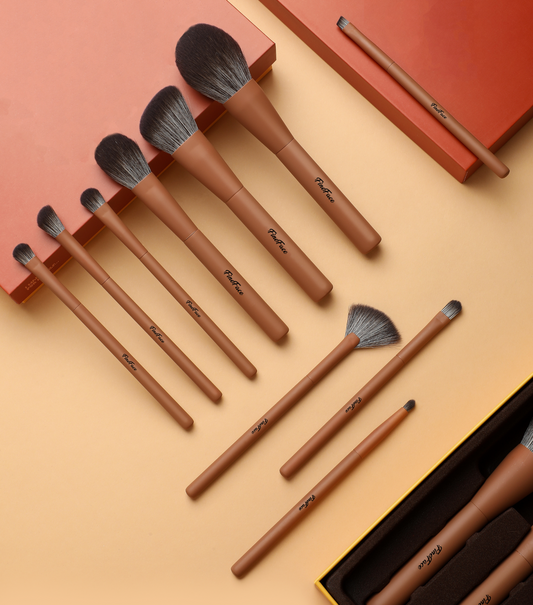 Premium 10-Piece Vegan Makeup Brush Set